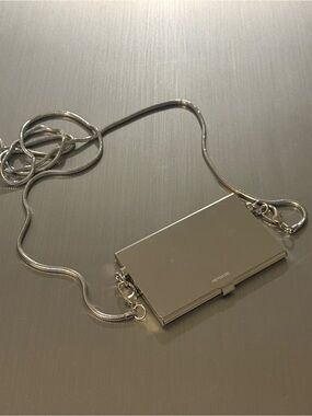 Peter Do metallic card case necklace
